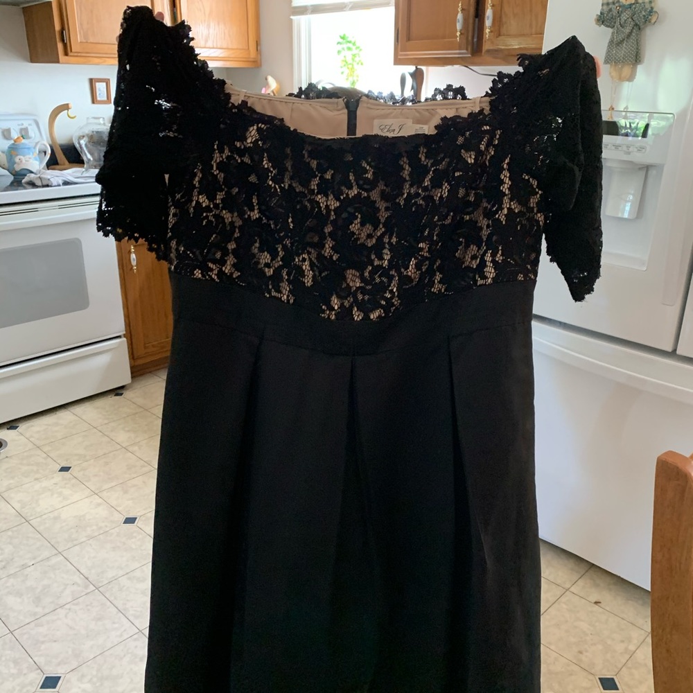 Eliza J black dress